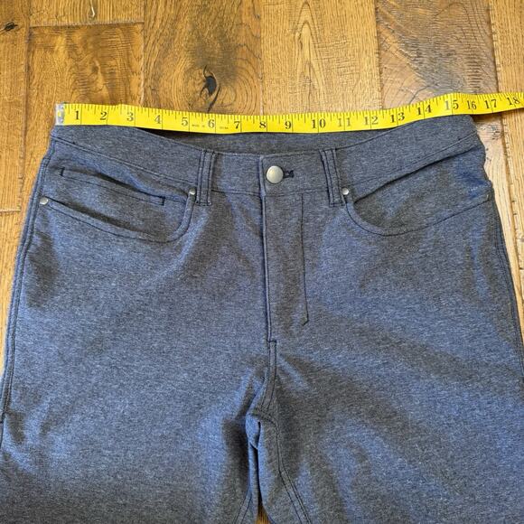 Lululemon Pants Mens 31X32 Gray ABC Skinny Tech Canvas Stretch Performance - Picture 3 of 7